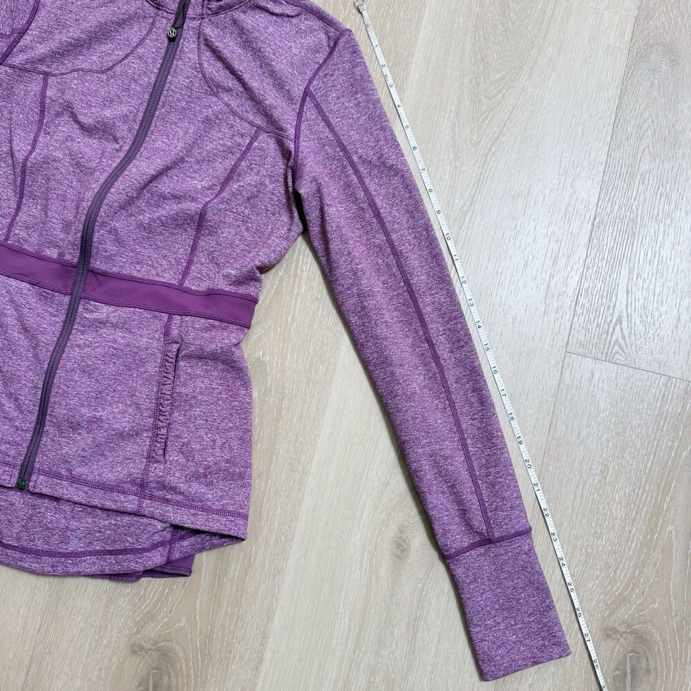 Lululemon RARE Peplum Pleated Riding Jacket in Heathered Ultra Violet Size 10 - Picture 11 of 16